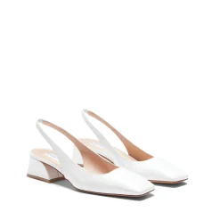 Best Sale Fratelli Rossetti Leather Slingback| White