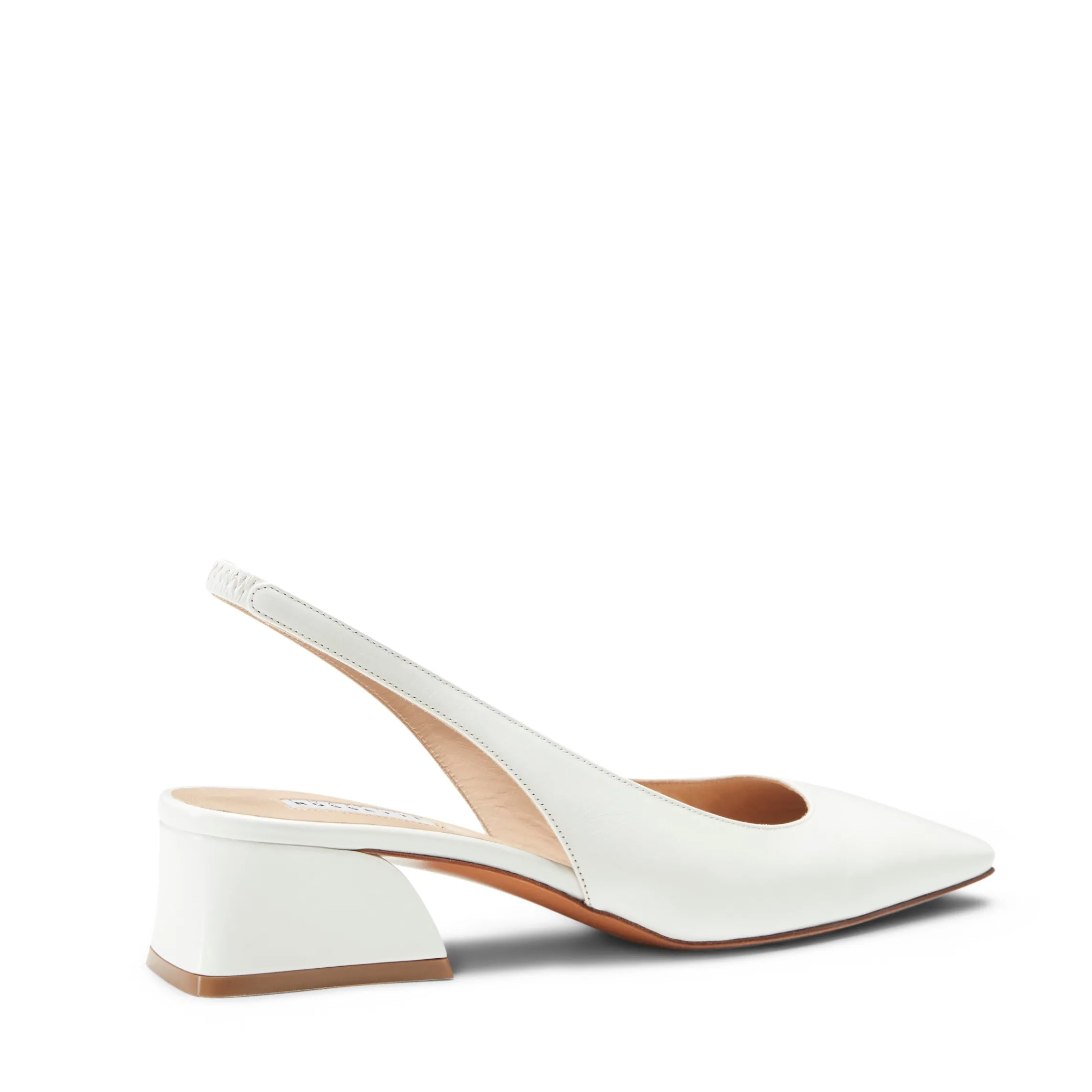 Best Sale Fratelli Rossetti Leather Slingback| White