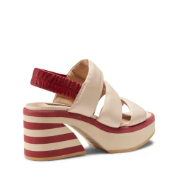 Hot Fratelli Rossetti Leather Wedge Sandal | Milk white