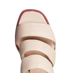 Hot Fratelli Rossetti Leather Wedge Sandal | Milk white