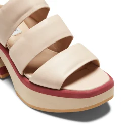 Hot Fratelli Rossetti Leather Wedge Sandal | Milk white