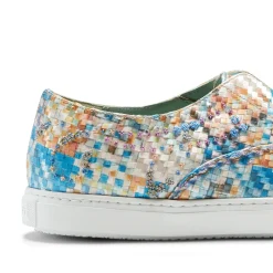 Flash Sale Fratelli Rossetti Embroidered Fabric Hobo Sport Sneakers | Light blue