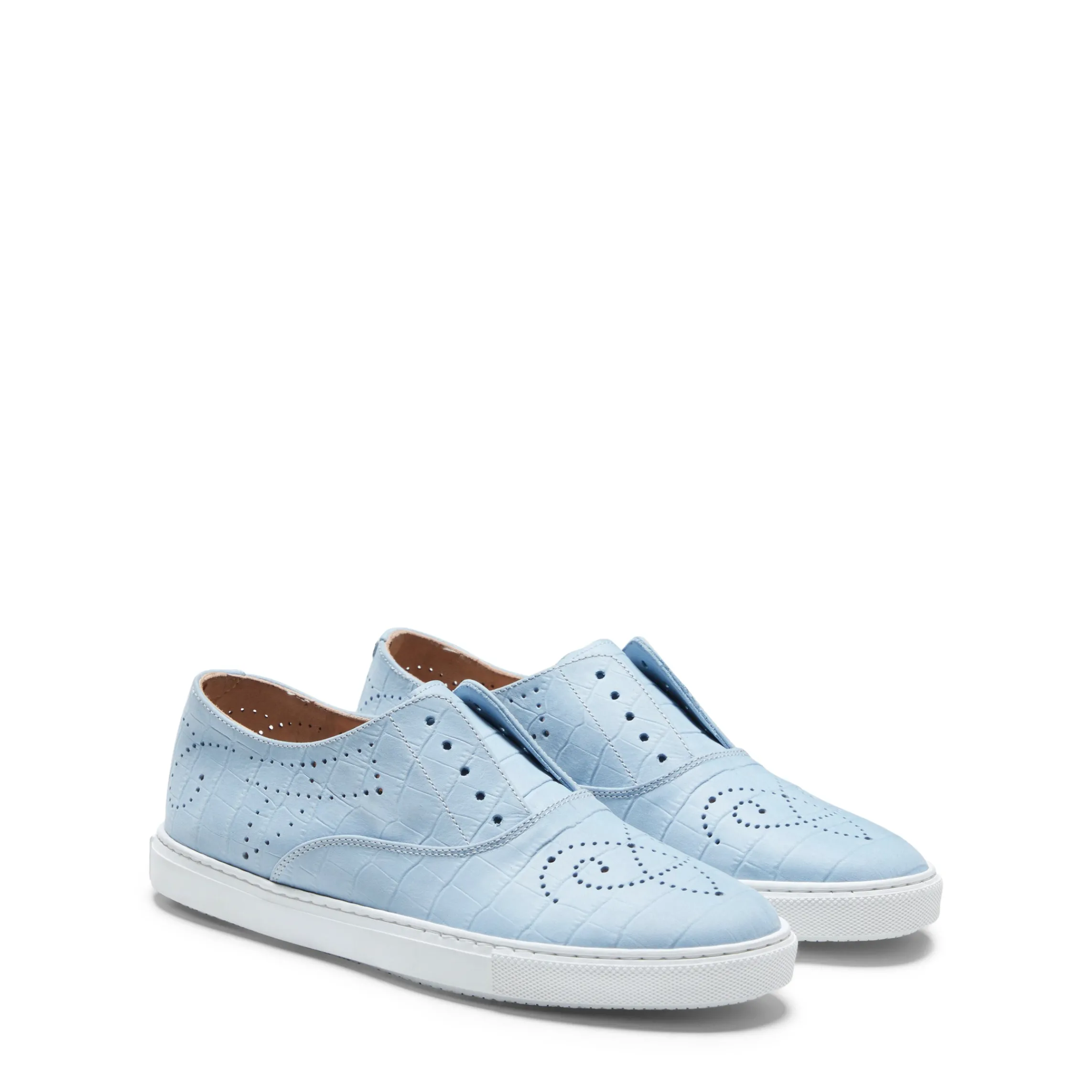 Sale Fratelli Rossetti Suede Hobo Sport Sneaker | Light blue