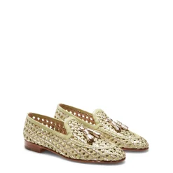 Cheap Fratelli Rossetti Woven Leather Brera Loafer | Lime green