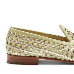 Cheap Fratelli Rossetti Woven Leather Brera Loafer | Lime green