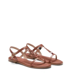 Sale Fratelli Rossetti Magenta Leather Sandal | Almond