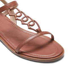 Sale Fratelli Rossetti Magenta Leather Sandal | Almond