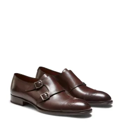 Best Fratelli Rossetti Leather Double-buckle Derby Shoe | Mahogany