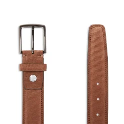 Store Fratelli Rossetti Men's Suede Belt | Almond
