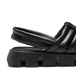 Store Fratelli Rossetti Milk-white Leather Sandal | Black