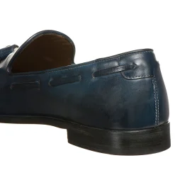 Fashion Fratelli Rossetti Mocassino Brera In Pelle- Aquamarine