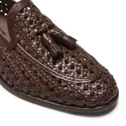Shop Fratelli Rossetti Mocassino Brera Uomo In Pelle- Mahogany