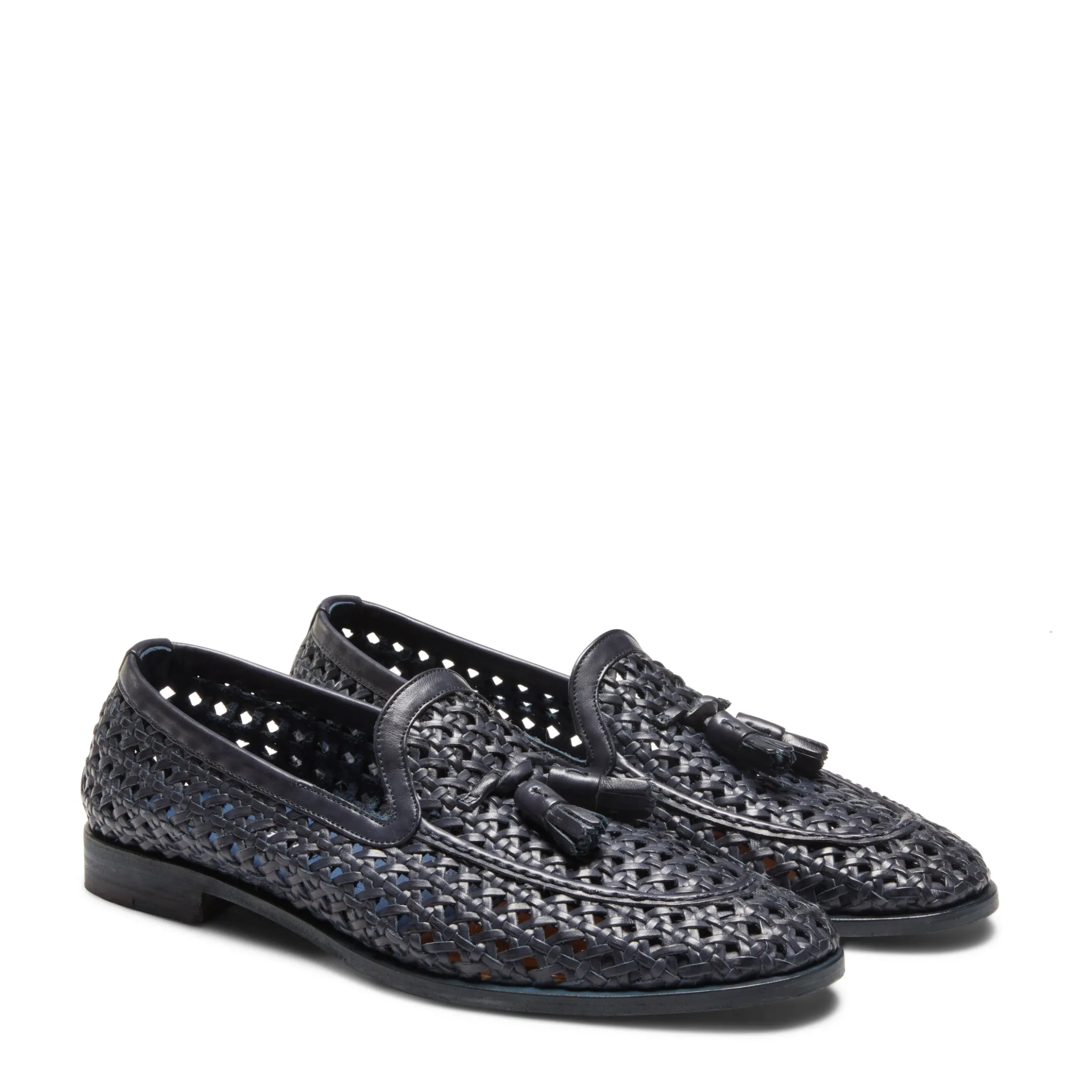 Best Sale Fratelli Rossetti Mocassino Brera Uomo In Pelle- Blue