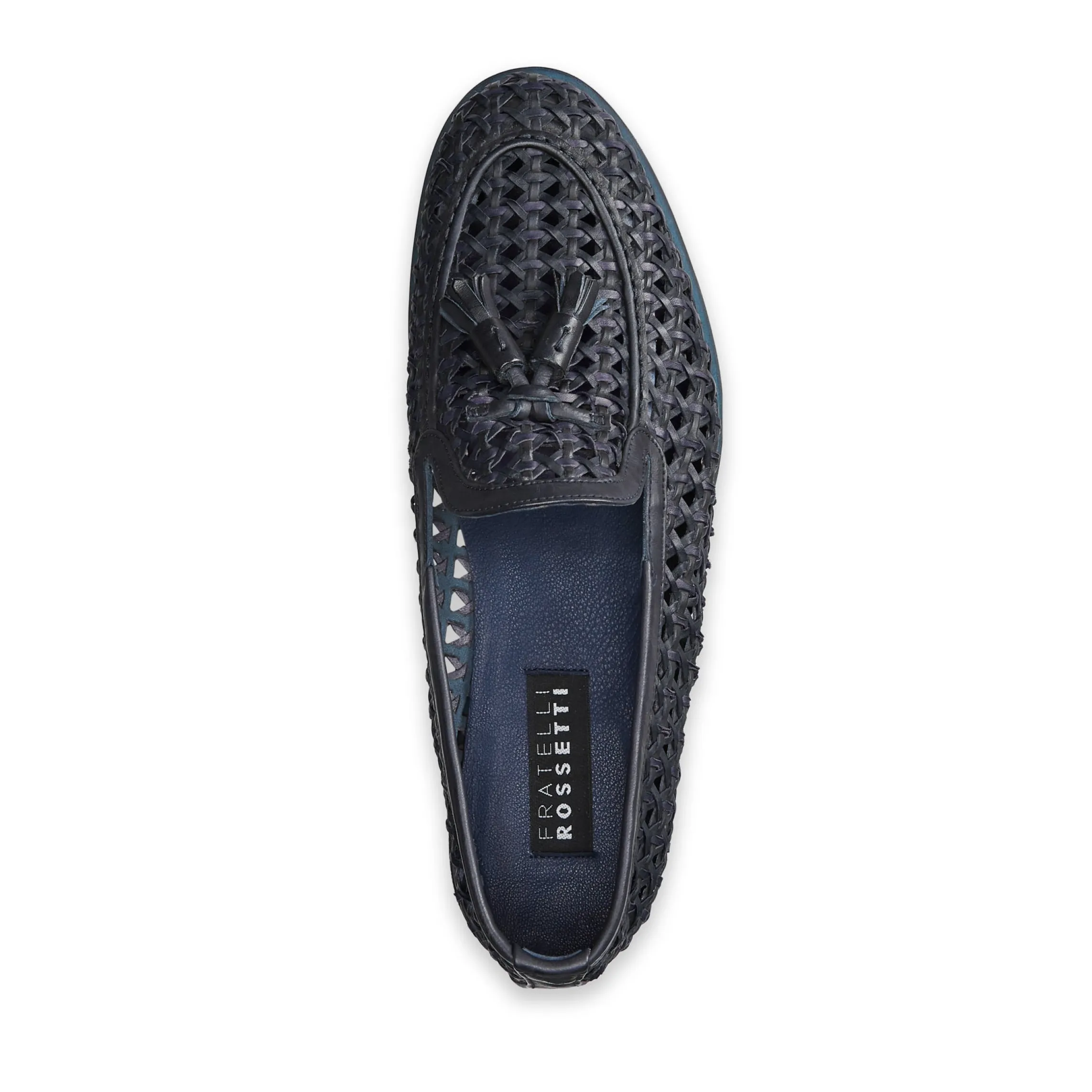 Best Sale Fratelli Rossetti Mocassino Brera Uomo In Pelle- Blue