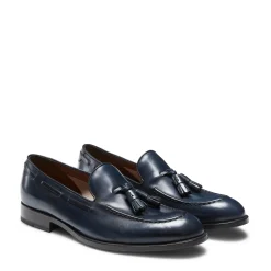 Shop Fratelli Rossetti Mocassino Brera Uomo In Pelle- Navy blue