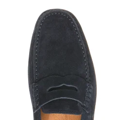 Flash Sale Fratelli Rossetti Mocassino Driver In Suede- Navy blue