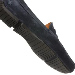 Flash Sale Fratelli Rossetti Mocassino Driver In Suede- Navy blue