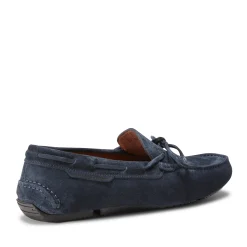 Outlet Fratelli Rossetti Mocassino Driver Uomo In Suede- Navy blue
