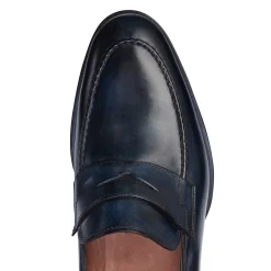 Hot Fratelli Rossetti Mocassino Fascetta In Pelle- Navy blue