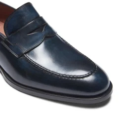 Hot Fratelli Rossetti Mocassino Fascetta In Pelle- Navy blue