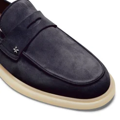 Best Fratelli Rossetti Mocassino In Suede- Navy blue