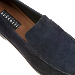 Hot Fratelli Rossetti Mocassino In Suede- Navy blue