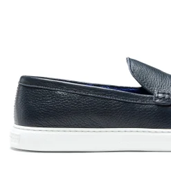 Hot Fratelli Rossetti Mocassino Uomo In Pelle Blu- Navy