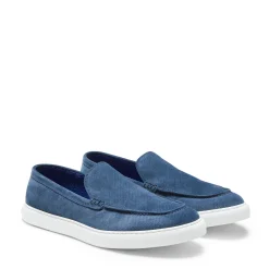 Best Fratelli Rossetti Mocassino Uomo In Suede Blu- Ocean