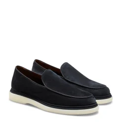 Hot Fratelli Rossetti Mocassino Uomo In Suede- Navy blue