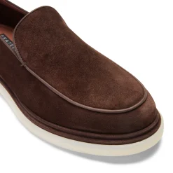Cheap Fratelli Rossetti Mocassino Uomo In Suede- Brown