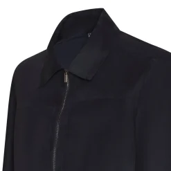Discount Fratelli Rossetti Suede Jacket | Navy blue