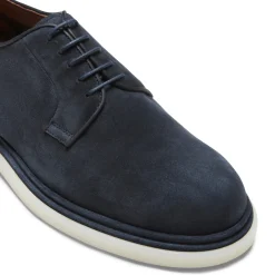 Store Fratelli Rossetti Suede Lace-up Shoe | Navy blue