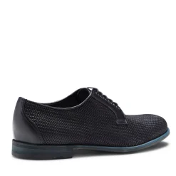 Clearance Fratelli Rossetti Woven Leather Lace-up Shoe | Navy blue
