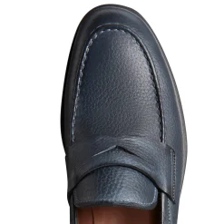 Flash Sale Fratelli Rossetti Blue Leather Loafer | Ocean