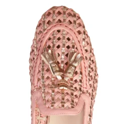 Best Sale Fratelli Rossetti Woven Leather Brera Loafer | Pink
