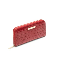 Sale Fratelli Rossetti Portafoglio Zip Around In Pelle- Cherry red