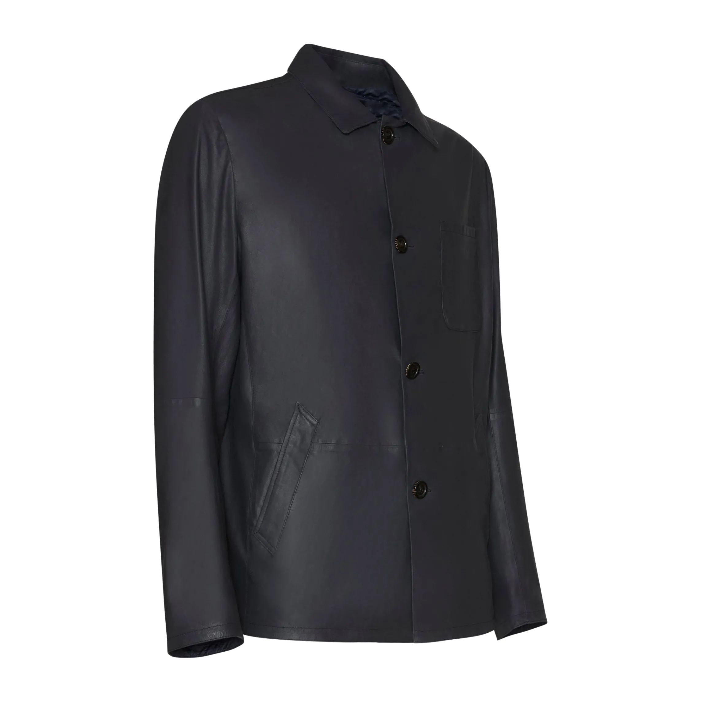 Best Fratelli Rossetti Reversible Blue Suede Jacket | Navy blue