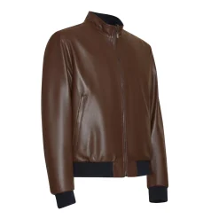Sale Fratelli Rossetti Reversible Nappa Leather Bomber Jacket | Brown