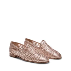 Cheap Fratelli Rossetti Woven Slipper | Rose gold