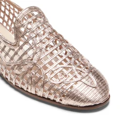 Cheap Fratelli Rossetti Woven Slipper | Rose gold