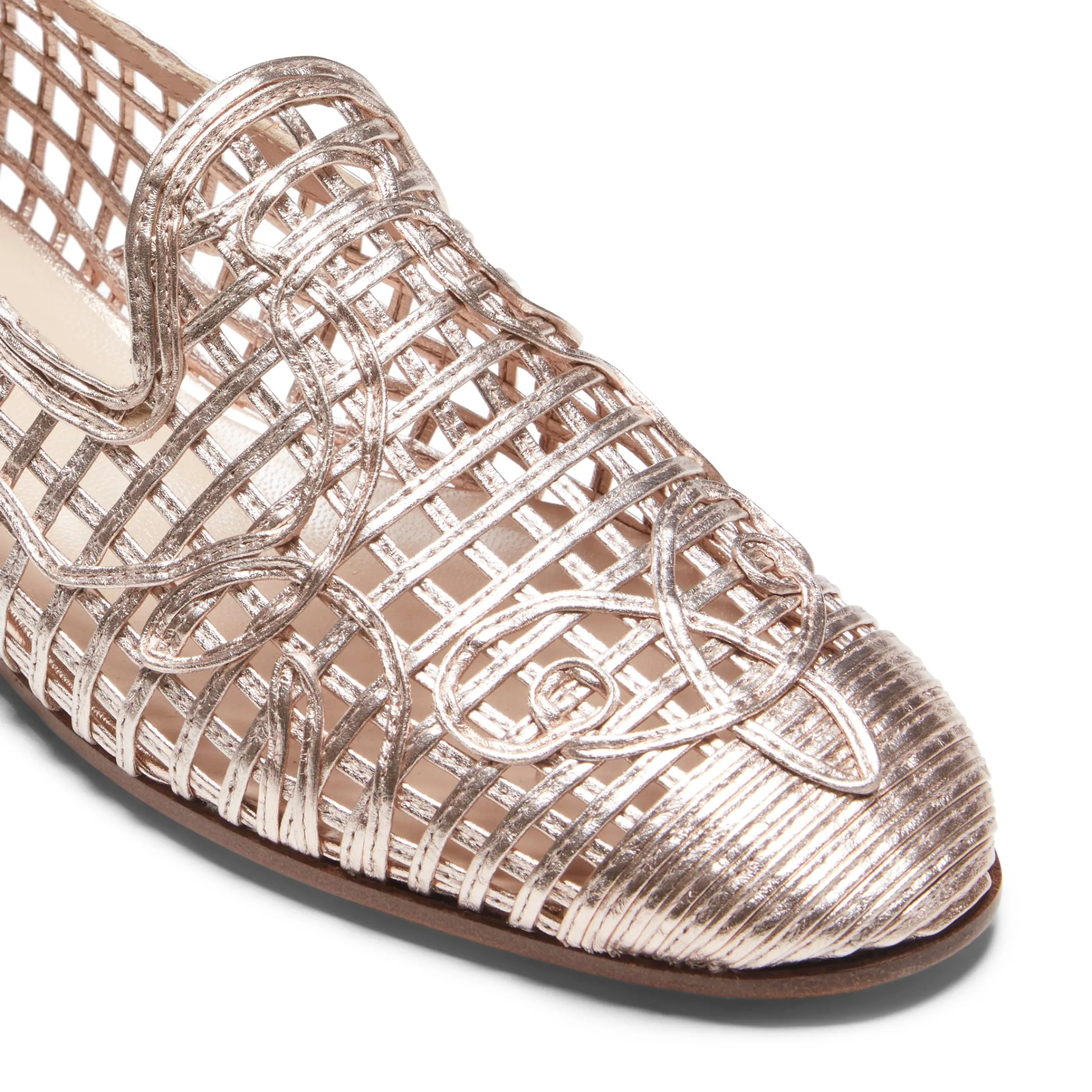 Cheap Fratelli Rossetti Woven Slipper | Rose gold