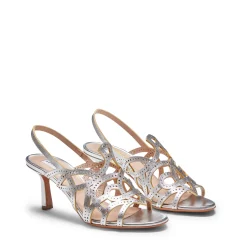 Sale Fratelli Rossetti Sandalo Donna In Pelle Argento- Silver
