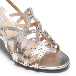 Sale Fratelli Rossetti Sandalo Donna In Pelle Argento- Silver