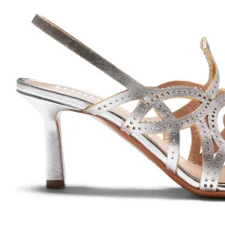 Sale Fratelli Rossetti Sandalo Donna In Pelle Argento- Silver