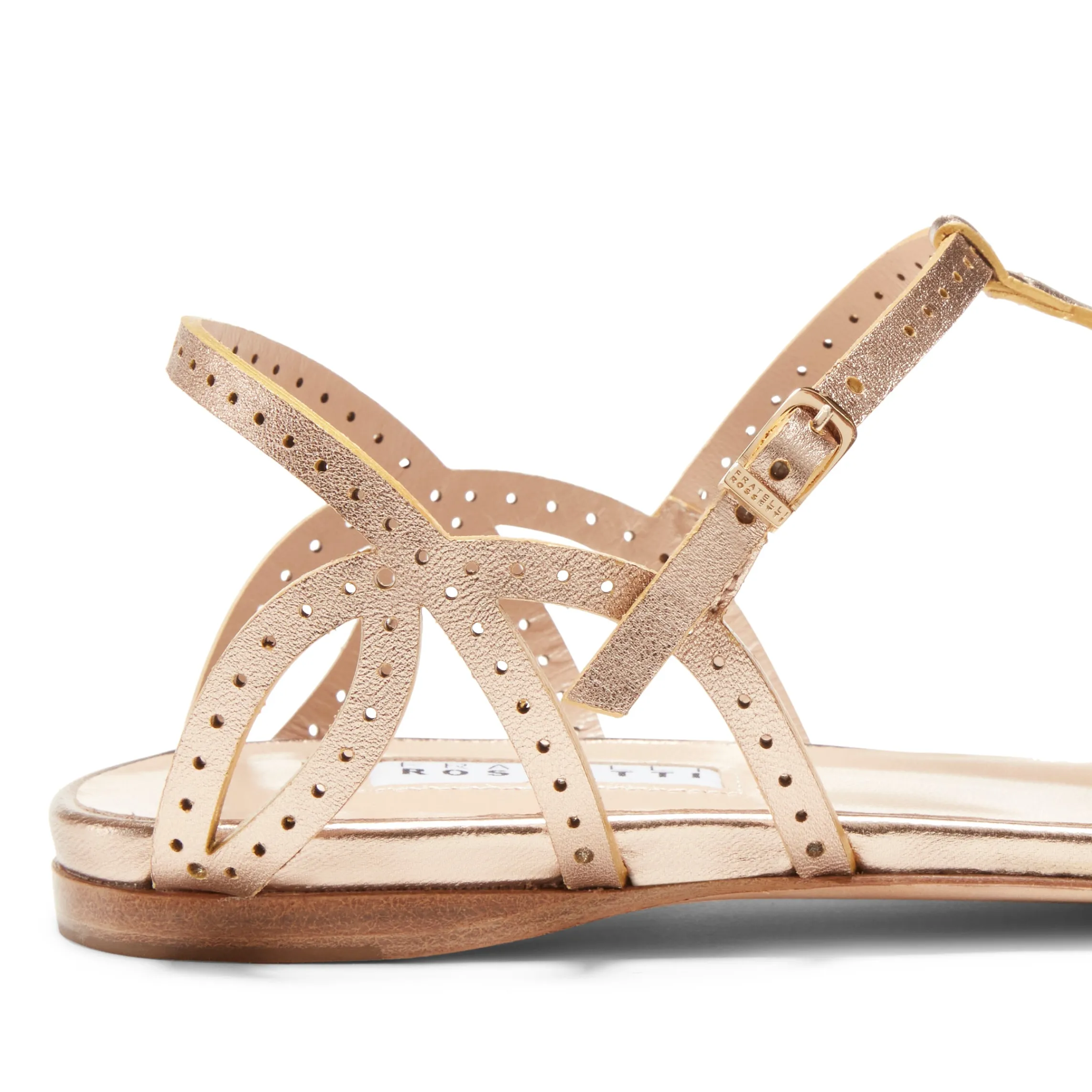 Best Sale Fratelli Rossetti Sandalo Donna In Pelle Oro- Light gold