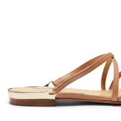 Outlet Fratelli Rossetti Sandalo Donna In Pelle- Natural