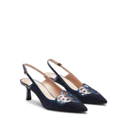 Store Fratelli Rossetti Sandalo Donna In Suede Blu- Navy