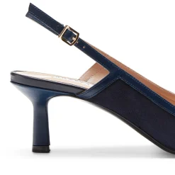Store Fratelli Rossetti Sandalo Donna In Suede Blu- Navy