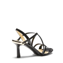 Sale Fratelli Rossetti Sandalo Magenta In Pelle Colore Nero- Black
