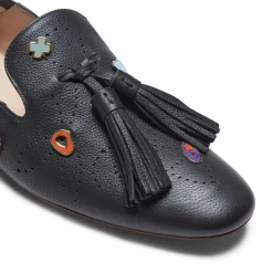 Shop Fratelli Rossetti Slipper Donna In Pelle Nera- Black
